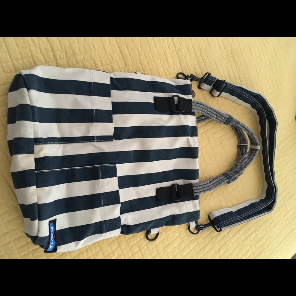Kavu bag with yellow interior